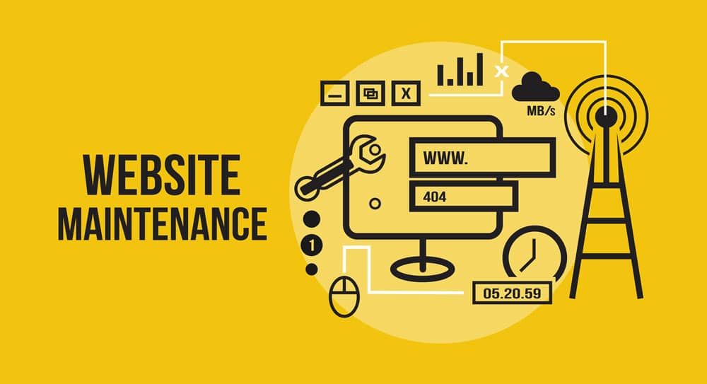 Website under maintenance illustration